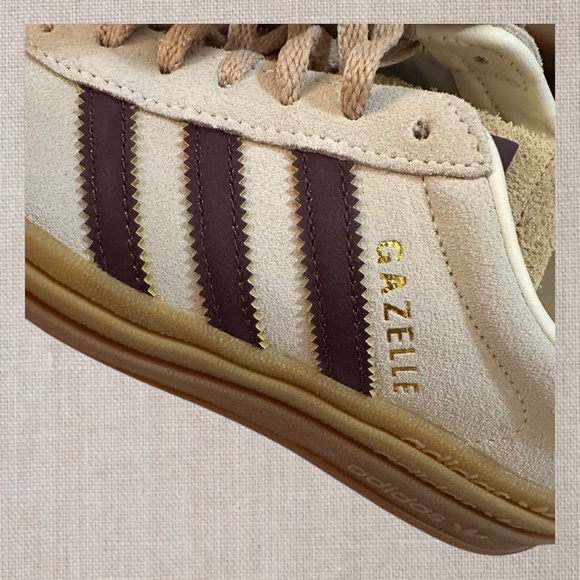 GAZELLE BOLD W CREAM WHITE/MAROON/BEIGE - Picture 4 of 8